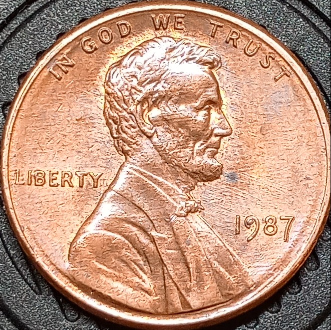 Circulated-1987-Lincoln-Cent-Filled-9